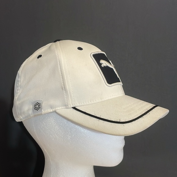 Puma baseball hat cap white and black os strap adjustment CN future links - Picture 3 of 6